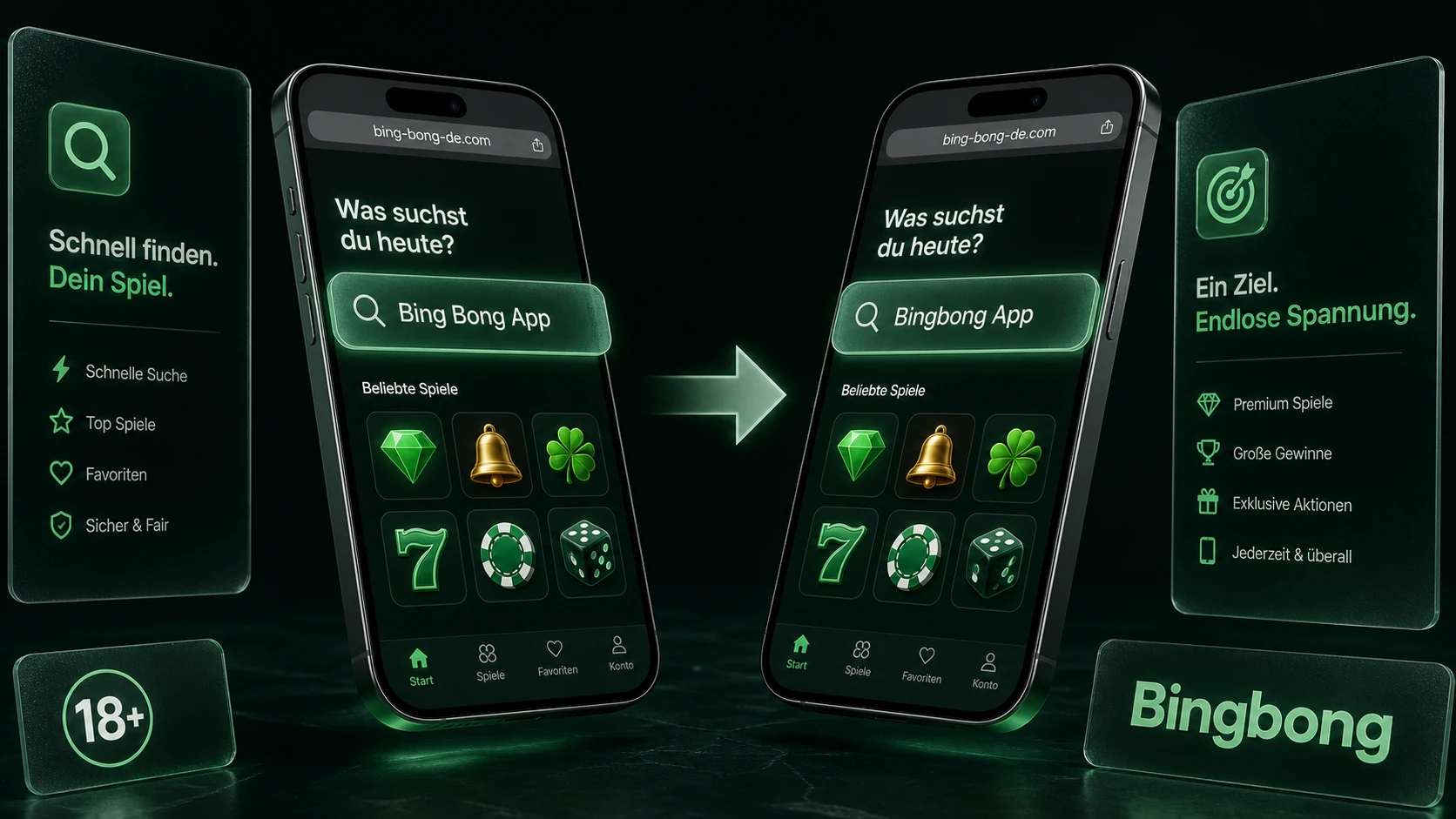 Bingbong App und Bingbong Casino App als Schreibvarianten