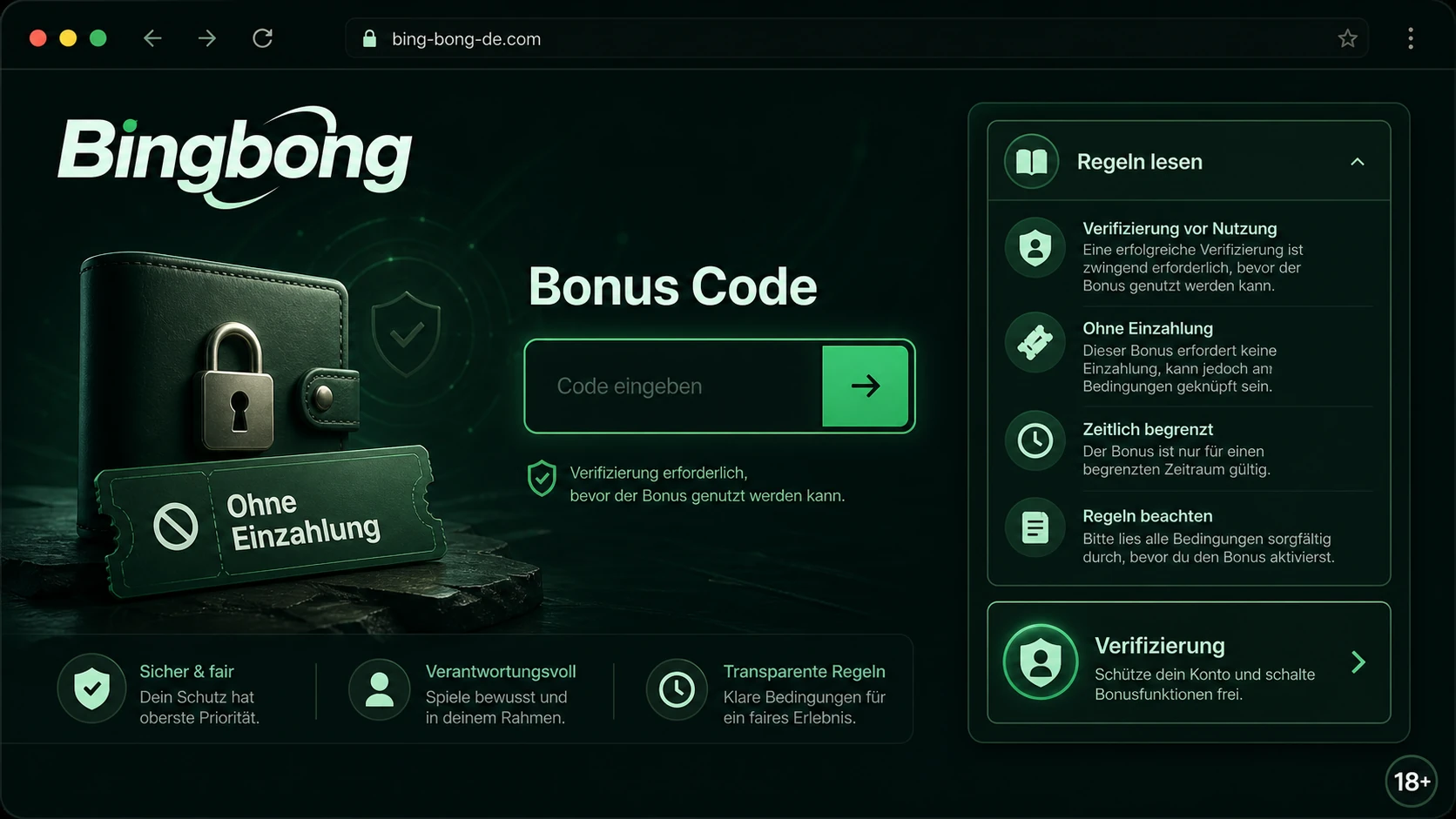 Promo Code ohne Einzahlung und Bonus Code ohne Einzahlung