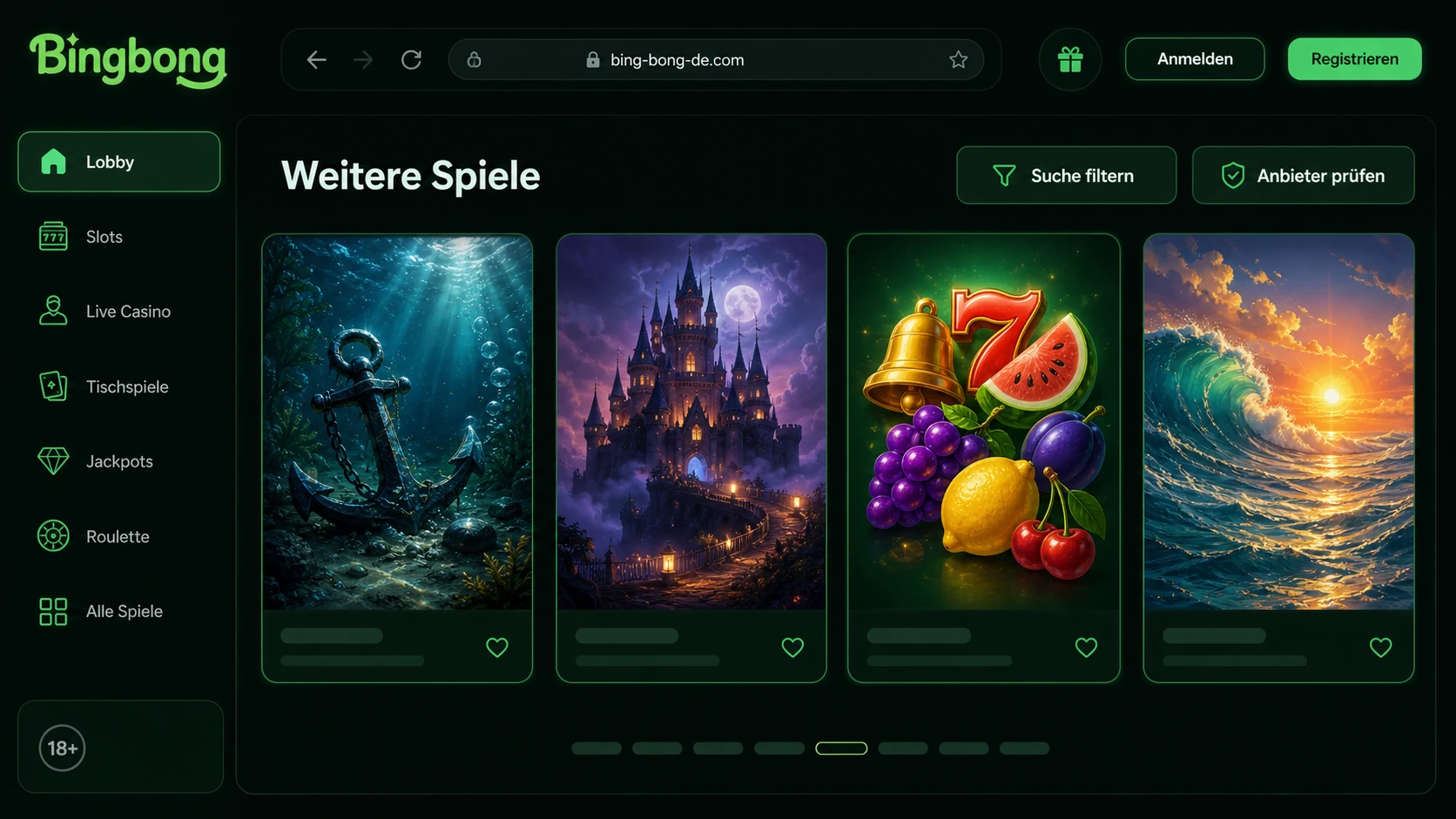 Weitere Slot-Suchen: Big Bass, Ghost Slider und andere Titel
